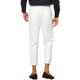 thumbnail image 3 of Pantalones formales recortados para hombres INSPIRE CHIC, color sólido, con frente plano, talla 32, color blanco, 3 of 6