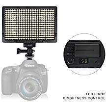 Sony FDR-AX33 Camcorder Lighting Vidpro Varicolor 312-Bulb Video and Photo LED Light Kit