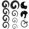 thumbnail image 3 of Acrylic Ear Expanders Snail Shaped Stretchers for Piercing Safe Durable Lightweight 1 6mm to 10mm, 3 of 9