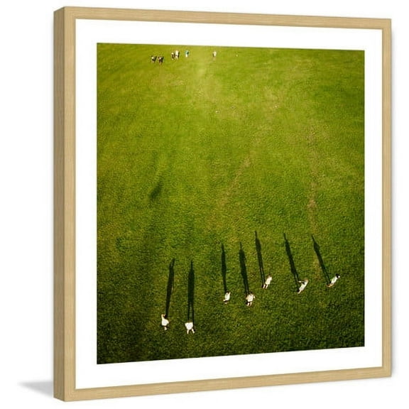 Marmont Hill "Feather Trees" By Karolis Janulis Framed Painting Art Print, 18.0" x 1.5"