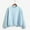 Blue, variant on VISALY Pullover Crewneck Sweaters Mock Neck Sweatshirt Long Sleeve Pullover Plus Size Turtleneck Sweatshirt Solid Color Tunic Tops Coat Soft Sweatshirt Cardigan Jacket Sweater Jacket Casual Black L