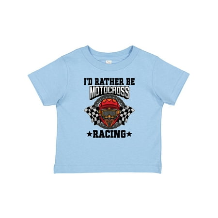 

Inktastic Id Rather Be Motocross Racing Gift Baby Boy T-Shirt