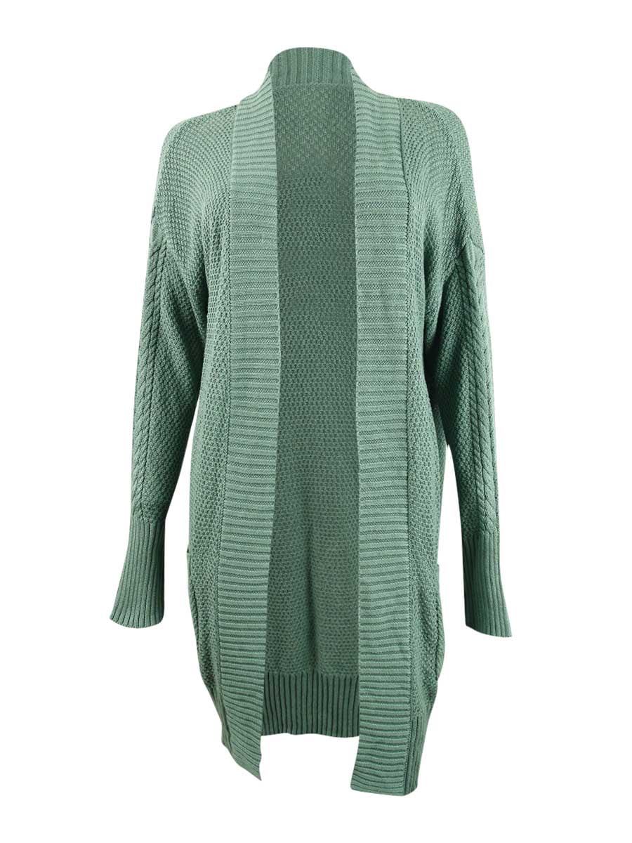 sage stitch long cardigan