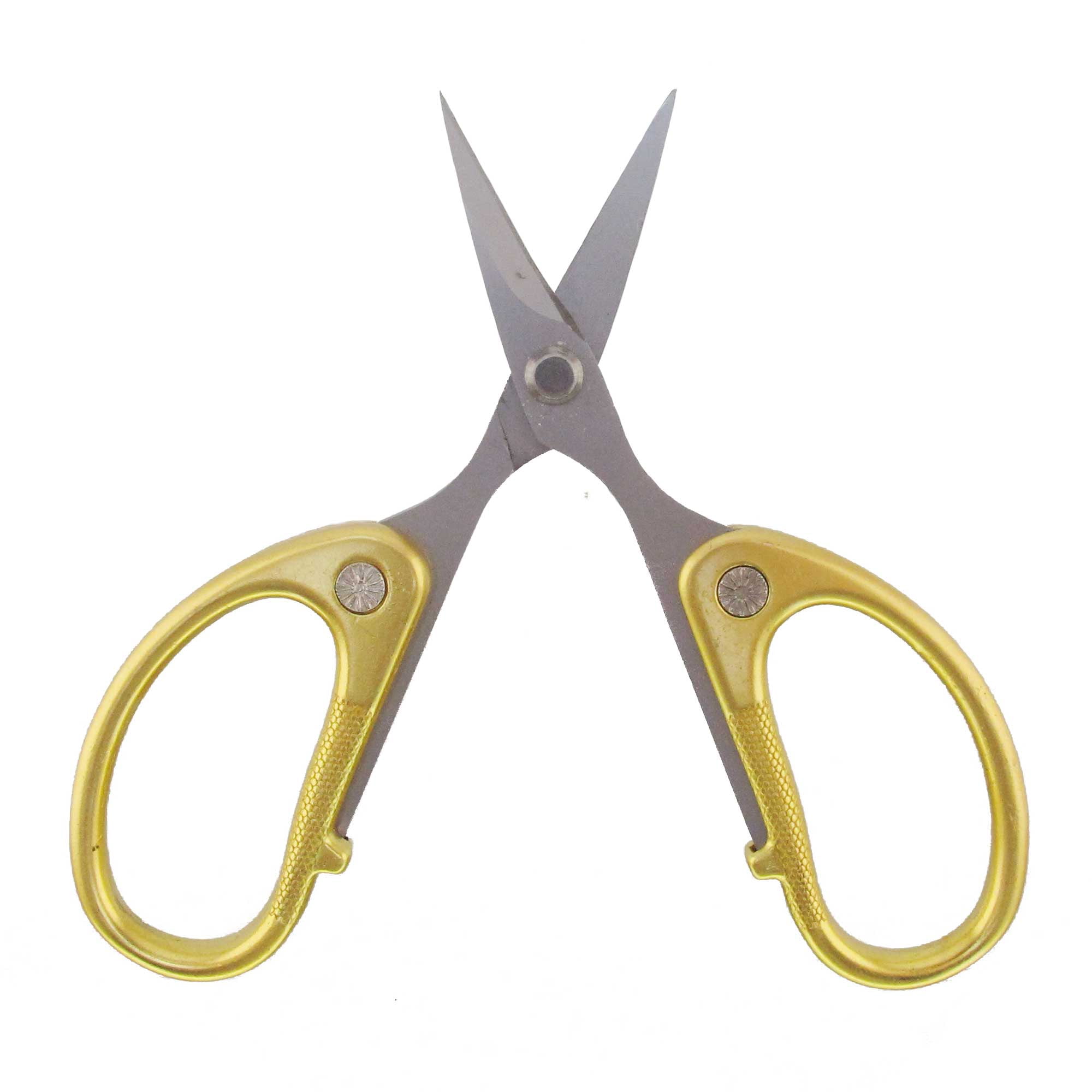 JubileeYarn Fine Cut Sharp Point Embroidery Scissors Set with 2 Thread Cutter Snips - Gold - 3 Sets