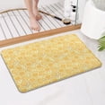 thumbnail image 4 of Yellow Daisy Pattern Bathroom Rugs Mat,Non Slip Microfiber Bathroom Rug,Rubber Backing,Soft Bathroom Mats for Bathroom Floor,Tub and Shower,17x27in(43x68cm), 4 of 5
