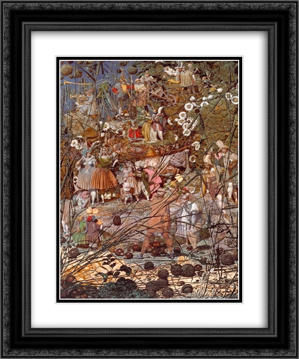 Richard Dadd 2x Matted 20x24 Black Ornate Framed Art Print 
