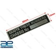 thumbnail image 2 of Custom Made Stainless Steel "Quote These Numbers" Chassis Data Plate Unit, 2 of 3