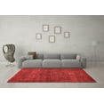 thumbnail image 3 of Ahgly Company Machine Washable Indoor Rectangle Abstract Red Modern Area Rugs, 2' x 5', 3 of 4