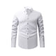 thumbnail image 1 of Blusa y camisa de manga larga con cuello vuelto para hombre, cárdigan liso de moda con cuello vuelto, camisa de negocios con botones, blusa de poliéster para hombre, 1 of 8