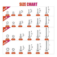 700 Pcs Nuts and Bolts Assortment Kit with Case,Stainless Steel Screw
