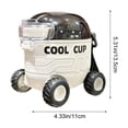 thumbnail image 3 of Car Shape Water Bottle with Straw, Plastic Drinking Cup for Summer Outdoor Activities, Sliding Lid Sports Hydration Container, 3 of 6