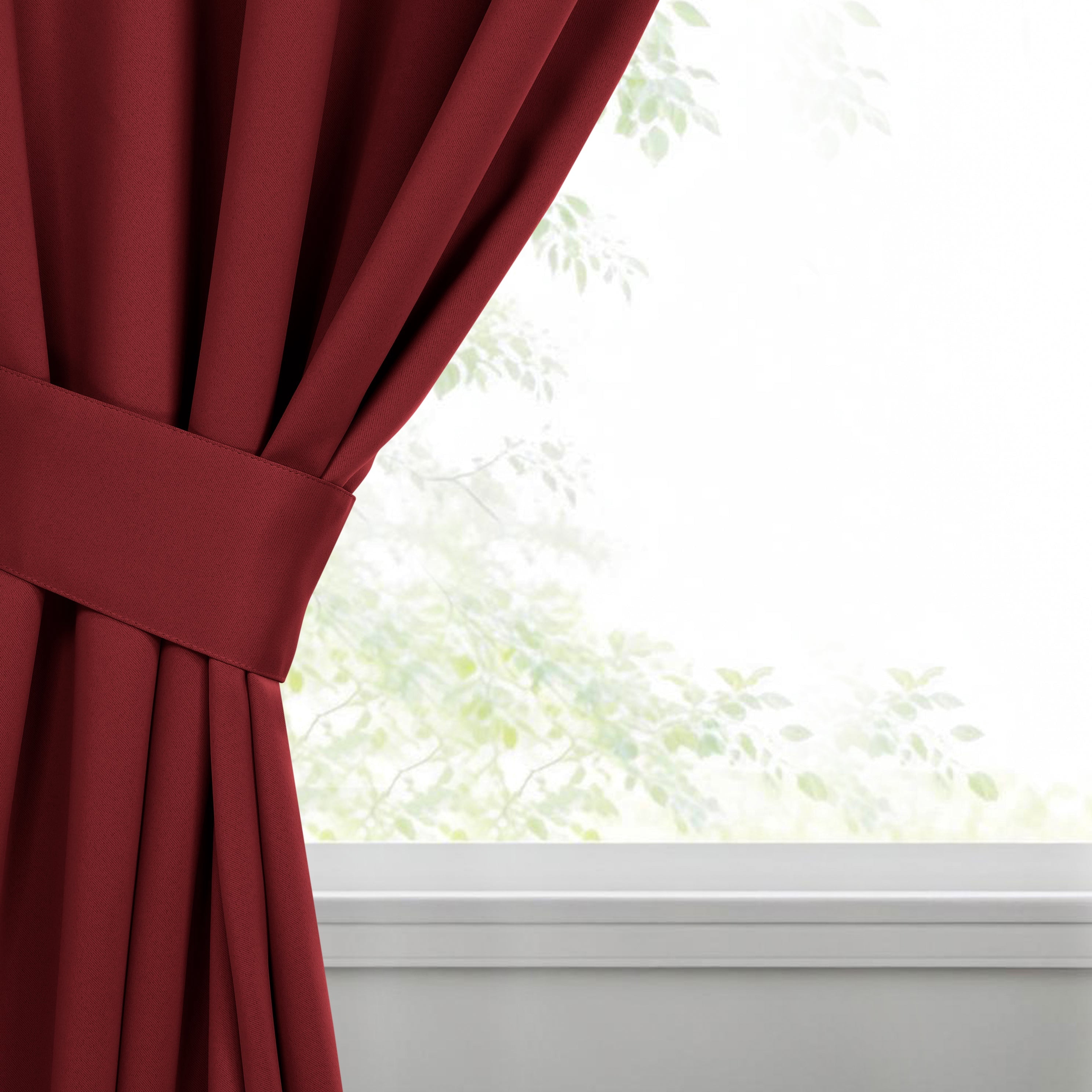 Superior Blackout Solid Light Filtering Grommet Curtain Panel Set, 46" x 84", Smoked Ash