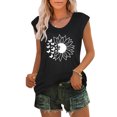 thumbnail image 2 of ZVNAΖH Tank Tops for Women,Women's Summer Casual Loose Fit Crew Neck Sleeveless Pullover Tops, 2 of 4
