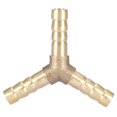 thumbnail image 3 of Conector de púas para manguera de 3 vías en Y de latón, accesorio de unión para aire, agua, Gas OD (6mm, 4 Uds.), 3 of 8