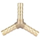 thumbnail image 3 of Brass Y 3-Way Hose Barbed Connector Joiner Fitting Air Water Gas OD (6mm,4pcs), 3 of 5