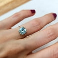 thumbnail image 5 of Natural Aquamarine Gemstone Ring 925 Sterling Silver Lover's Gift Ring Wedding Gift For Him, 5 of 5