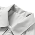 thumbnail image 5 of Jacket for Men Solid Color Long Sleeve Zip Up Regular Fit Casual Turn Collar Lightweight Breathable Daily Outdoor Travel Business Outerwear Coat Tops Beige,XXL, 5 of 9