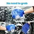 thumbnail image 6 of Jkung 1 Pair Chenille Microfiber Car Wash Mitt Scratch Lint Free Double-sided Cleaning Strong Water Absorption Thickened Car Wash Gloves, 6 of 7