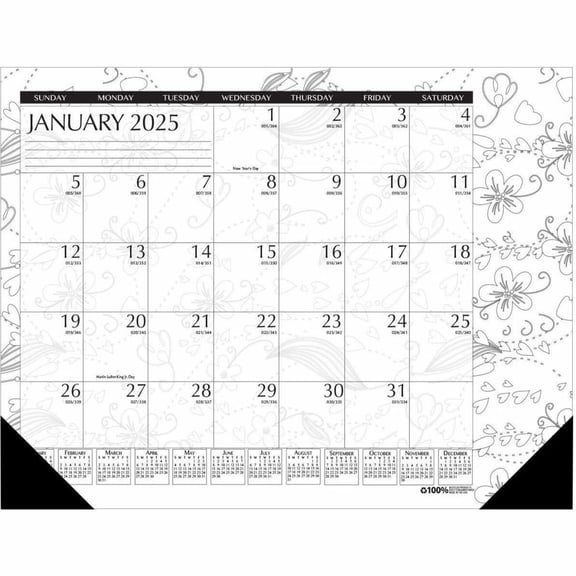 House of Doolittle Doodle Monthly Desk Pad