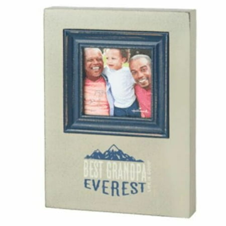 Best Grandpa Everest Father's Day Decorative Photo Frame Tan Life is