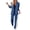 Blue, variant on 2 Piece Blazer Outfits for Women Comfy Oversized Jacket Wide Leg Pants Suits Notch Lapel Casual Business Dressy Sets