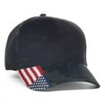 thumbnail image 2 of Blank and Custom Outdoor Cap CWF-405 Multicam Cap with Flag Visor-Multicam /USA, 2 of 2