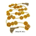 thumbnail image 2 of YIMWNYI 2.4 Meter Dried Orange Slices Bead Garland, Christmas Home Decoration, Festive Wreath, Natural Wooden Beads, Elegant Fireplace Décor, Handmade Holiday Ornament, 2 of 6