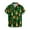 Green B, variant on IROINNID Christmas Funny T-Shirt for Men Xmas Print Button Up Tops Vacation Holiday Gift Hawaiian Shirt,Black