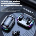 thumbnail image 3 of Auriculares inalámbricos TWS Bluetooth 5.3 con sonido estéreo HiFi y pantalla LED para juegos, entrenamiento, deportes, running y gimnasio, 3 of 7