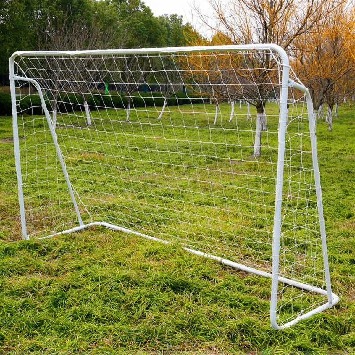 Soccer Goal Training Set with Net Buckles Ground Nail Football Sports 8' x 5'