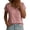 Pink, variant on Women's Plus Size Casual Solid Color Short Sleeve T Shirt, Sweetheart Neckline Simple Top, Lightweight and Breathable for Summer Daily Wear, Relaxed Fit White S