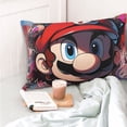 thumbnail image 4 of Lsque Mario Pattern Bedding Waterproof Pillow Protector Zippered Queen – Bed Bug Proof Pillow Encasement-20"x30", 4 of 6