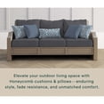 thumbnail image 3 of Heathered Solid Dark Grey Deep Seating Cushion Set, 3 of 8
