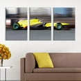 thumbnail image 2 of wall26 - 3 Panel Canvas Wall Art - Racing Car in Motion at High Speed - Giclee Print Gallery Wrap Modern Home Art Ready to Hang - 24"x36" x 3 Panels, 2 of 4