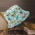 thumbnail image 3 of dianhelloya Bucket Hats Summer Fisherman Hat Floral Print Deep Double-sided Vintage Unisex Sunscreen Portable Rich Colors Summer Sun Hat Headwear, 3 of 5