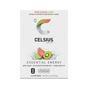 CELSIUS On-The-Go Essential Energy Powder Packs, Kiwi Guava Lime (Pack of 14)