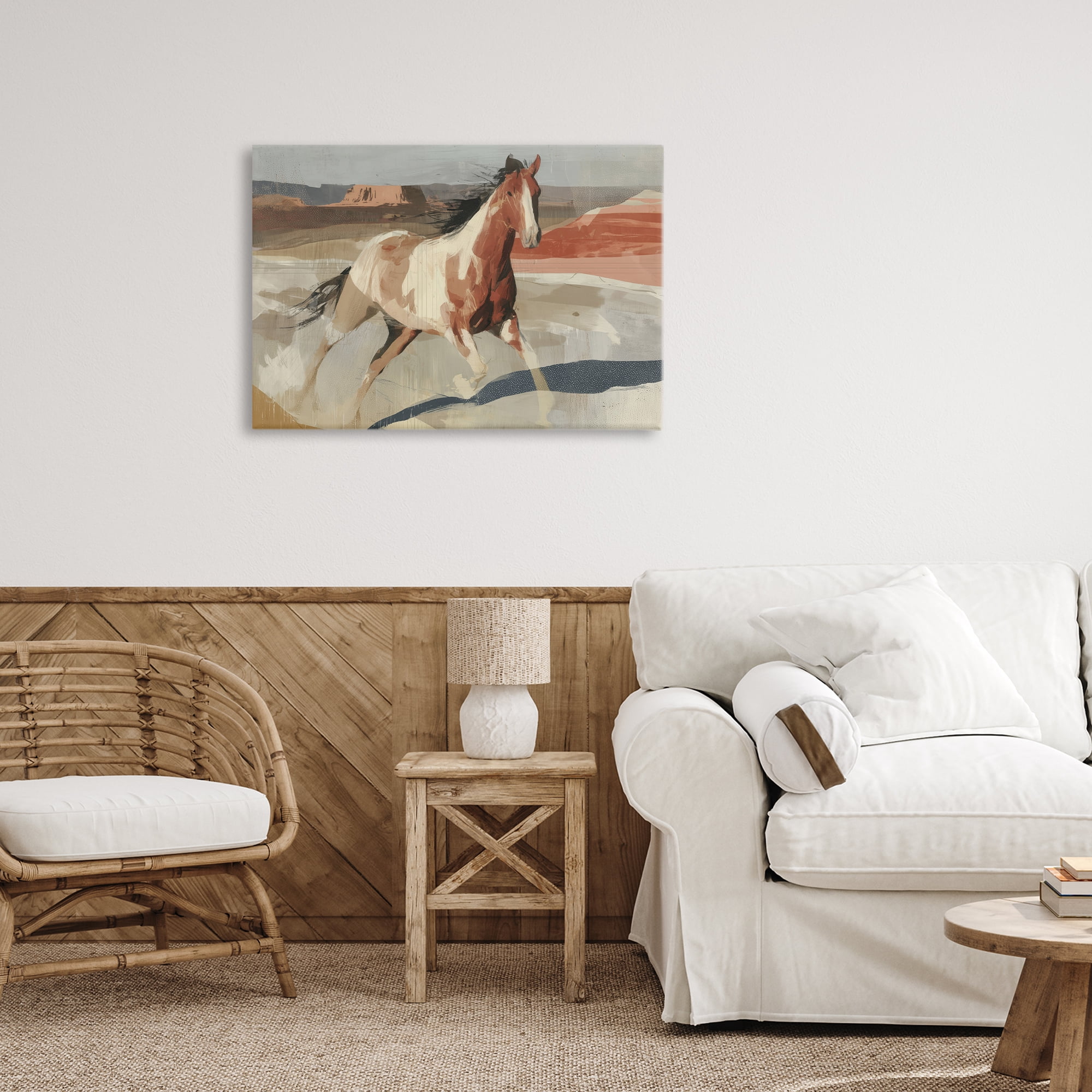 Stupell Industries Wild Horse Across Plains Canvas Wall Art, design by Chromatic Storm Studio