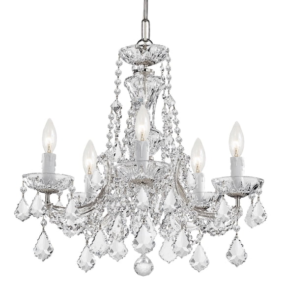 Crystorama Lighting - Five Light Mini Chandelier - Mini Chandelier - Maria