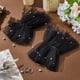 thumbnail image 4 of Guantes cortos de encaje sin dedos, de tul perlado, para boda, con puños para mujer, para mascarada, fiesta de bodas, 4 of 9