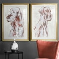 thumbnail image 5 of Wexford Home Sitting Dog III Premium Framed Print, 26.5" x 36.5" - Ready to Hang, Gold (Set of 2), 5 of 9