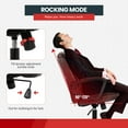 thumbnail image 4 of BestOffice Mid Back Lumbar Support and Swivel Office Desk Chair, Brown, 4 of 7