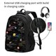 thumbnail image 2 of Balery Galaxy Mochila con carga USB para hombre y mujer - Mochila impermeable y antirrobo para laptop con puerto USB para viajes, trabajo, 2 of 7