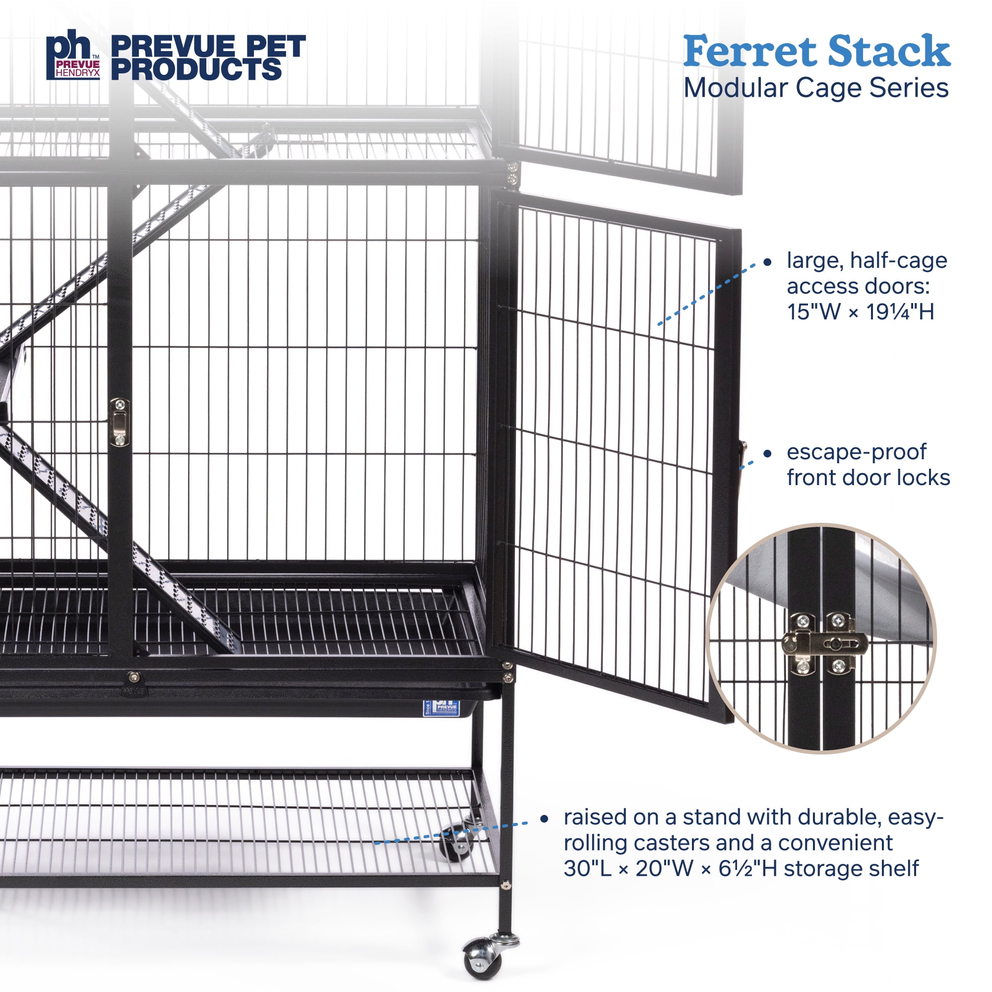 Prevue Pet Products Frisky Ferret Cage with Stand, Brown