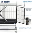 thumbnail image 5 of Prevue Pet Products Ferret Stack Two Story Ferret Home with Portable Stand, Escape Proof Lock, Hammock, Ramps, Expandable Add-On Cage Stacking System, 5 of 9
