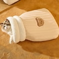 thumbnail image 4 of Cama para gatos Billuyoard nido con circulación de aire mejorada color marrón claro, 4 of 6