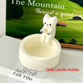 thumbnail image 2 of Cartoon Kitten Candle Holder, Kitty Warming Its Paws Cute Scented Light Holder, Cat Candle Holder With Warming Cat Paws, Gift For Cat Lover, 2 of 4