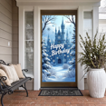 thumbnail image 5 of LUUFILx Happy Birthday Winter Wonderland Backdrop Snow Castle Party Supplies Banner Photography Props Background Decorations Celebration Event Decor, 5 of 8
