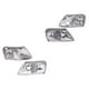 thumbnail image 1 of Par de Cuartos DEPO 1989 A 1991 Ford Izquierdo 301221806527498 Derecho 301221806227497 Delantero Ambos lados Punta Blanco, 1 of 4