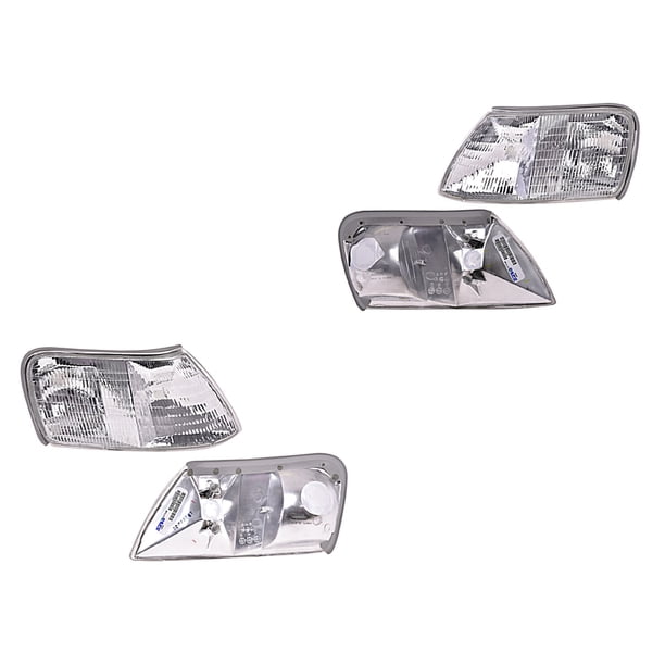 Par de Cuartos DEPO 1989 A 1991 Ford Izquierdo 301221806527498 Derecho 301221806227497 Delantero Ambos lados Punta Blanco