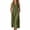 Army Green, variant on Women's Sleeveless Hooded Midi Dress Button-Front Cotton Linen Shift Dress with Pockets for Daily Day